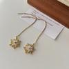 Pendientes de anillo de diamante súper brillantes para mujer, otoño e invierno, lujo ligero, nicho, pendientes de alta calidad, Corea del Sur, ins, pendientes elegantes y exquisitos