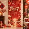 Nuevo fondo de tela para Año Nuevo 2027, impreso en alta definición con fuegos artificiales, para Nochevieja y decoraciones festivas, disponible en stock para entrega rápida