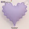 Globo de Película de Aluminio Color Sólido Mate Escarchado de 20 pulgadas Forma de Corazón Ondulado Fiesta de Fotos para Cumpleaños de Bebé Luna Llena Boda