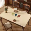 Mantel individual de mesa de comedor retro americano, PVC impermeable y resistente a las manchas, fácil de limpiar, protector de mesa rectangular de alta gama de lujo ligero 2025