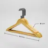 Percha de madera maciza con barra para hoteles, casas de huéspedes y tiendas de ropa, especializada para trajes y abrigos, percha ancha para hombros que no deja marcas