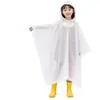 Poncho Impermeável Infantil para Alunos do Ensino Fundamental, Meninos e Meninas, Alargado e Alongado, Impermeável com Espaço para Mochila, Poncho de Chuva Peça Única Atacado