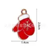 Colgante Navideño Aleación Goteo de Aceite Colgante Pequeño DIY Accesorios de Joyería Aretes Collar Pulsera Accesorios Sombrero Navideño