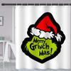 Venta caliente transfronteriza de Amazon Cortina de ducha divisoria impermeable y a prueba de moho del Grinch Impresión digital HD 3D ventas directas de fábrica