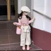 Camiseta Súper Linda de Manga Larga para Niña 2026 Nueva Elegante Rosa Adorable Atuendo de Otoño Camiseta Básica para Niñas en Otoño