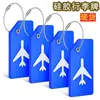 Etiqueta de mala de silicone bolsa de viagem posicionamento rápido identificador de bagagem parte traseira da bagagem etiqueta de bagagem de silicone para cruzeiro