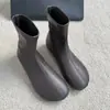 Nueva Colección Otoño/Invierno 2026: Botines redondos, cortos, elásticos, de ajuste ceñido, botines de moda con suela plana, botines para mujer sin cordones