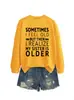 A VECES ME SIENTO VIEJO Sudadera Casual Cómoda de Mujer Otoño Invierno Comercio Exterior Amazon eBay Tienda Independiente