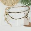 Cadena de Metal para Cintura Estilo Chanel para Mujer, Accesorio de Alta Gama 2026 Nuevo de Moda para Vestidos, Cadena de Cinturón Fina Decorativa Ceñidor de Cintura
