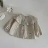 Pantalones largos holgados estilo INS de primavera y otoño con puños en los tobillos para bebé niña, pantalones casuales de color liso con colgante de casa