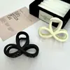 Grampo de Cabelo Simples Fosco de 8 Caracteres para Mulheres, Prendedor de Cabelo Meio Preso, Pinça Tiburón Média Retro Elegante, Acessório de Cabelo