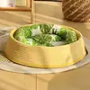 Nido de Gato de Ratán para Todas las Estaciones, Cálido en Invierno, Esterilla para que Duerman los Gatos, Rascador de Gato Tejido, Suministros para Gatos Todo en Uno
