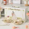 Juego de Vajilla Cerámica para Recién Casados, Tazón y Plato, Regalo de Boda y Compromiso de Alta Calidad para la Novia y el Novio, Caja de Regalo de Gama Alta para Parejas