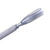 Ferramentas de nail art grande aço empurrador para remover a unha aço inoxidável cabeça dupla com aperto antiderrapante para limpar a unha para remover pele morta empurrar cuidados empurrar