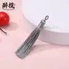 Anillo de tirar borla flecos nudo chino estilo antiguo bolsita accesorios de ropa colgante hecho a mano DIY ventas directas de fábrica al por mayor