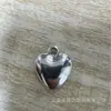 20x18 furo 2,7mm acrílico banhado a prata pingente de coração chaveiro DIY corrente de celular acessório atacado