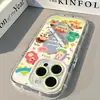 Funda Espejo Crema Adecuada para Teléfono Móvil Apple 16Promax Funda 15 Cobertura Completa 14 Panel Trasero 13 Anticaídas 12 Dibujo Animado Lindo