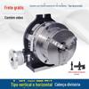 Placa de indexação TSL-10 mesa rotativa mandril de três castanhas fresadora cabeçote divisor rotativo de propósito duplo em pé e deitado manual simples