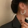 Pendientes de Bola Redonda con Aguja de Plata S925 para Mujer, Estilo Minimalista Exagerado, Pendientes de Botón de Moda, Pendientes de Aro Grandes Elegantes y de Alta Gama para Mujer