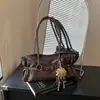 Bolsa de Axila Grande Capacidade Feminina 2026 Novo Estilo Influenciadora Digital Elegante Retrô para o Trabalho Bolsa de Ombro Único Nicho Versátil Bolsa de Mão