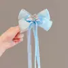 Diadema con Lazo Pasador para Niños Pasador de Princesa con Cinta Pasador Trenzado Lazo para el Cabello de Niña de Moda y Lindo Verano