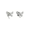 Tachuela para Cartílago de Oreja Mariposa Enroscada en Serpiente de Aleación de Titanio G23 de 1.2 mm de Espesor con Rosca Interna, Joyería para Piercing de Oreja con Sentido de Diseño