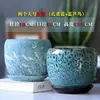 Vaso de Flores Cerâmica Tamanho Grande Doméstico com Prato Personalidade Simples Formato de Ovo Plantas Verdes Jiboia Planta Aranha Pequena Suculenta Vaso de Flores Preço Especial
