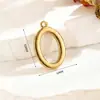 Pingentes de Letra Espelhados em Aço Inoxidável A-Z em Estoque, Cor Dourada 18K, Acessórios de 26 Letras Pingentes para Joias DIY