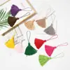 Linha de bordar 8CM borla DIY travesseiro marcador de página bolsa acessórios acessórios de vestuário canto de travesseiro almofada pingente de borla pendente