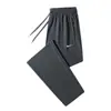 Pantalones de Secado Rápido Transfronterizos 2026 para Hombre Verano Hilo de Seda de Hielo Delgado Transpirables Pierna Recta Casual Deportivos Pantalones Largos para Hombre