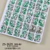 Rhinestones K9 de Alta Calidad en Forma de Huevo de Paloma Sin Base, Decoraciones Terminadas para Uñas, Brillantes Rhinestones de Lujo de Colores, Accesorios Portátiles para Uñas