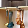 Estante de Almacenamiento con Ganchos sin Rastro y sin Taladro para Puertas de Gabinete, Colgador para Organizar y Guardar Tazas, Diseño Moderno y Sencillo