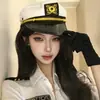 Chapéu de Policial Sexy Fantasia Aeromoça Polícia Âncora Uniforme Sexy para Role-Playing Tentação Acessórios Eróticos da Vida Real Qqny
