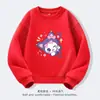 Suéter Morado Kuromi Lindo Dibujo Animado Estampado Infantil Otoño Nuevo 2024 Suéter Casual para Niña Moderno