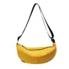Bolso de Tela Transfronterizo de Nuevo Estilo con Correa Ancha Casual al Hombro para Mujer, Bolso Tipo Dumpling Versátil Simple Ligero de Moda