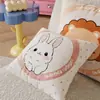 Cojín decorativo de animal de dibujos animados lindo para sofá de sala de estar, cojín de respaldo, cojín para ventanal, cojín para siesta en la oficina, cojín lumbar para cabecera