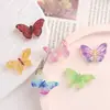 Accesorios de resina para manualidades de dibujos animados, accesorios de tamaño pequeño, mariposa translúcida, crema, pasador de pelo hecho a mano, funda para teléfono móvil, accesorios de hebilla para zapatos