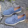 Zapatos casuales sin cordones talla extra para mujer, nueva colección primavera/otoño 2026, con diseño de moño, estilo casual y suelas antideslizantes