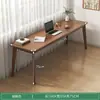 Mesa Dupla, Mesa Longa com Pés de Madeira Maciça, Mesa Estreita Contra a Janela e a Parede, Mesa de Escritório, Mesa para Computador, Mesa de Trabalho, Quarto de Casa