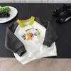 Moletom Infantil 2026 Primavera Camisa Polo Cartoon para Meninos e Meninas, Moletom de Dinossauro para Bebês e Crianças Pequenas