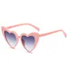 Novos Óculos de Sol Femininos Coração Love Formato de Coração Pêssego Armação Grande Óculos de Sol Harajuku Moda Soft Girl Rosto Grande Óculos Finos