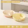 Prato de cozimento a vapor de cerâmica de alto valor estilo japonês com três compartimentos, novo prato dividido doméstico, prato de salada, prato para perda de peso, louça de cerâmica
