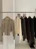 Conjunto de otoño de dos piezas para mujer KEKEZOON estilo coreano: cárdigan de punto con mangas de murciélago + top sin mangas de cuello halter 8760