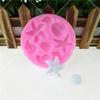 Molde de silicona para hacer conchas, conchas y estrellas de mar con forma de viento oceánico, ideal para hacer tú mismo. Molde para pasteles de caramelo plegable a mano. Herramienta para doblar caramelos.