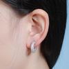 Aretes de dama estilo INS europeo y americano de diamantes completos, los más vendidos transfronterizos, aretes sencillos que combinan con todo, fabricantes mayoristas de aretes de moda para mujer