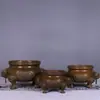 Quemador de Incienso Doméstico Grande de Cobre Puro para Templo, Suministros Budistas, Horno de Cobre, Decoración del Hogar, Escritorio de Oficina, Colección Antigua, Regalo