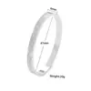 Pulsera Popular Transfronteriza de Acero de Titanio con Tres Filas de Diamantes para Mujer, No se Desvanece, Lujo Ligero, Moderna, Accesorios de Joyería de Gama Alta al por Mayor