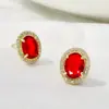 Pendientes de Botón de Diamante de Lujo Ligero de Moda para Mujer Exquisitos Pequeños Elegantes Pendientes de Alto Nivel Estilo Retro Hong Kong Pendientes Hepburn