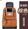 Bolsa de armazenamento dobrável para mesa de jantar de couro de carro, bolso multifuncional para assento traseiro de carro, bolso para encosto Oxford