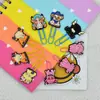 Vaca das Terras Altas Desenho Animado Estudante Papelaria DIY Divisória de Página Marcador de Página Pvc Clip de Papel Criativo Fofo Suprimentos de Escritório Transfronteiriços